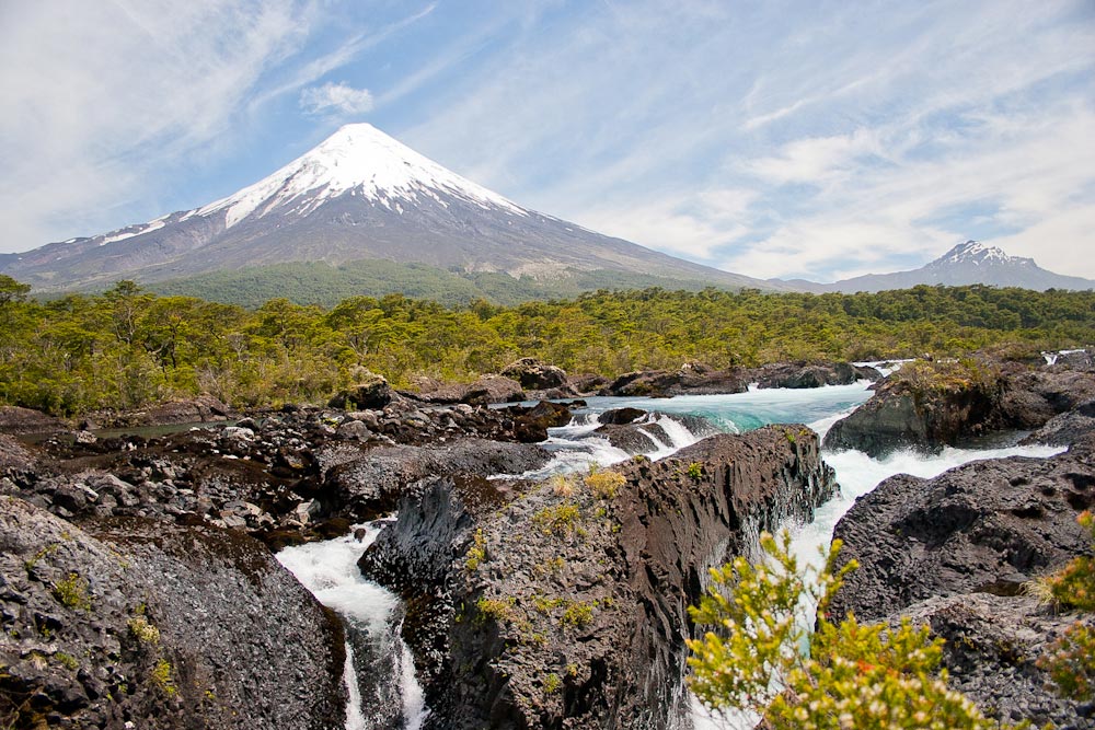 Osorno Volcano & Petrohue Falls, Lake District, Chile © Enrique Couve, Far South Expeditions