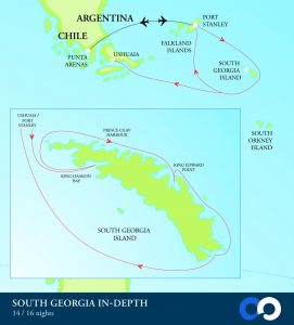 South Georgia In Depth Trip Map