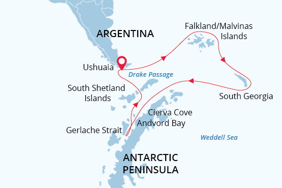map falklands south georgia antarctica