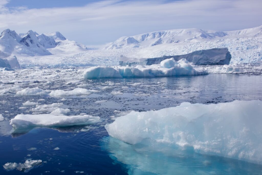 Spectacular scenery in Antarctica